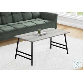 3791 Grey And Black 40" Coffee Table
