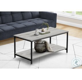 3801 Grey And Black 40" Coffee Table