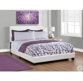 Queen White Panel Bed