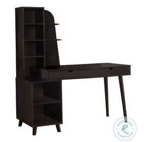7096 Espresso 55" Home Office Set With Bookcase