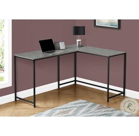 7392 Grey And Black 58" Computer Desk