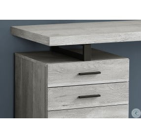 Gray Wood 48" Computer Desk