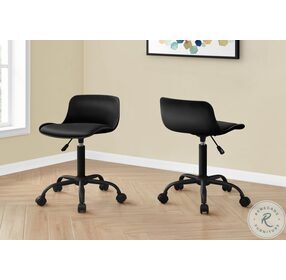 7464 Black Swivel Adjustable Office Chair