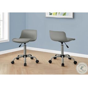 7465 Grey Swivel Adjustable Office Chair