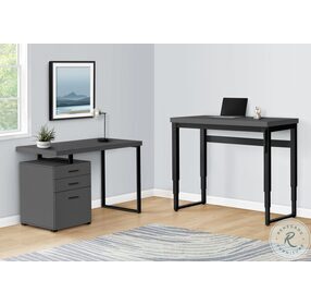 7680 Grey 48" Adjustable Computer Desk