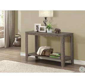 Dark Taupe Reclaimed-Look Sofa Console Table