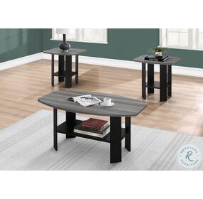 7928P Black And Grey 3 Piece Occasional Table Set
