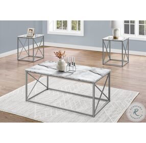 7953P White Occasional Table Set