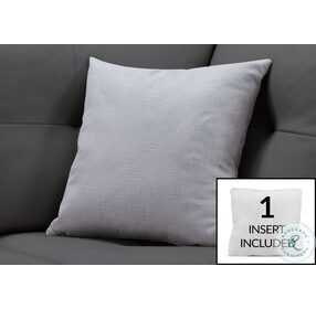 9294 Patterned Light Grey 18" Pillow