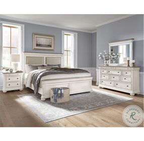 Lafayette White Cal. King Panel Bed
