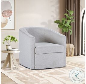 Poppy Light Gray Swivel Chair