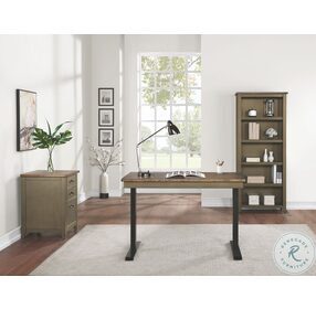 Fairmont Farmhouse Green Adjustable Height Electric Sit Stand Desk