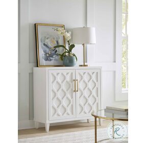 Gable White Accent Cabinet