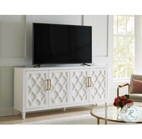 Gable White 80" TV Stand
