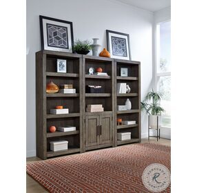 Modern Loft Greystone Open Bookcase