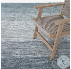 Loma Ombre Navy Outdoor Small Rug