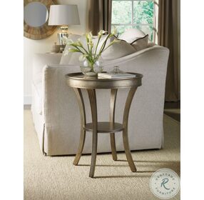 Sanctuary Visage Round Mirrored Accent Table