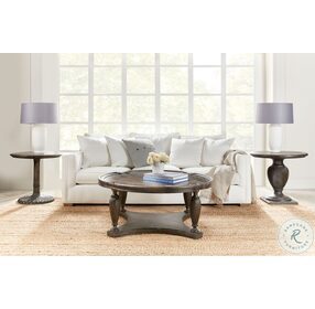 Traditions Rich Brown Round End Table