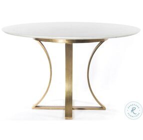 Gage Cast Brass 48" Dining Table