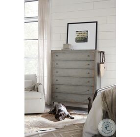 Ciao Bella Time Worn Gray Six Drawer Chest