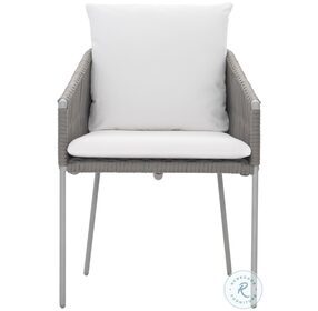 Amalfi White Outdoor Arm Chair