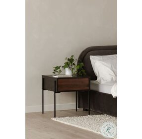 Tobin Charcoal And Light Brown Side Table