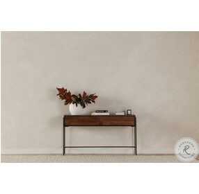 Tobin Charcoal And Light Brown Console Table