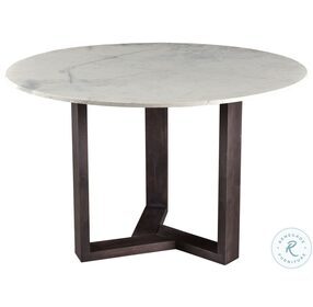 Jinxx Gray Marble And Charcoal Dining Room Set