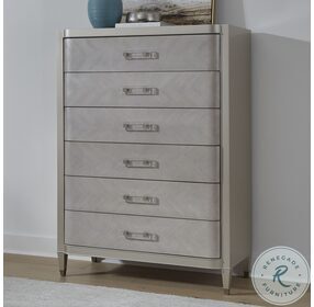 Zoey Silver 6 Drawer Chest