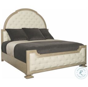 Santa Barbara Sandstone Tufted Upholstered Panel Bedroom Set