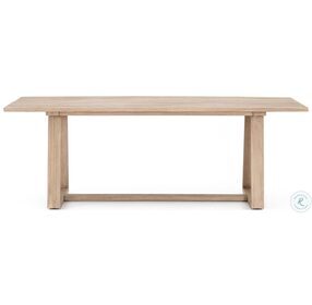 Atherton Washed Brown Outdoor Dining Table