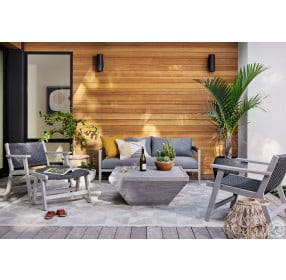 Delano Weathered Grey Rope Outdoor Chair