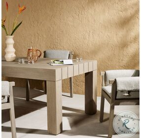 Sonora Weathered Grey 87" Outdoor Dining Table