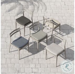 Atherton Gray And Stone Outdoor Dining Chair