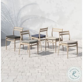 Atherton Brown And Charcoal Outdoor Dining Chair