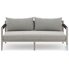 Sherwood Faye Ash and Weathered Gray Outdoor Loveseat