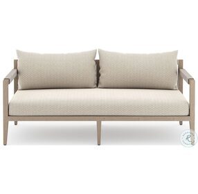 Sherwood Faye Sand and Washed Brown Outdoor Loveseat