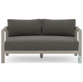 Sonoma 60" Gray And Charcoal Outdoor Sofa
