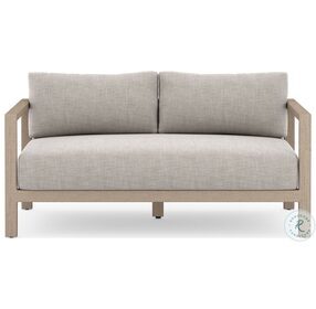 Sonoma Stone Grey And Washed Brown Outdoor Loveseat