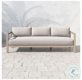 Sonoma Stone Grey 88" Outdoor Sofa