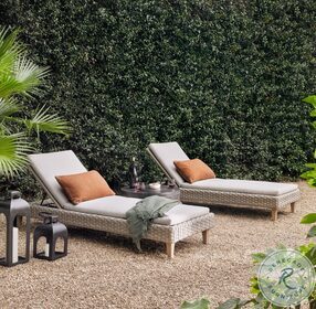 Remi Stone Grey Outdoor Chaise
