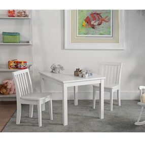 Home Accents White Juvenile Side Chair Set of 2