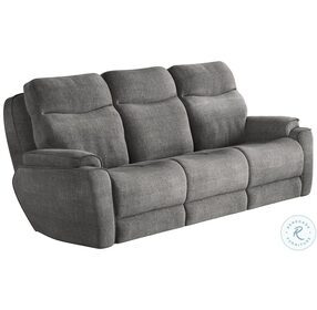 Show Stopper Smoke Double Reclining Living Room Set