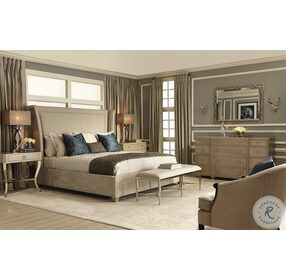 Criteria Heather Gray King Upholstered Panel Bed