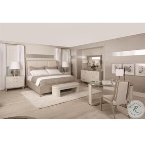 Axiom Gray Queen Upholstered Panel Bed