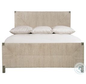 Alannis Rustic And Light Gray Wash Queen Woven Panel Bed