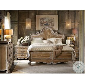 Chatelet Soft Amber California King Wood Panel Bed