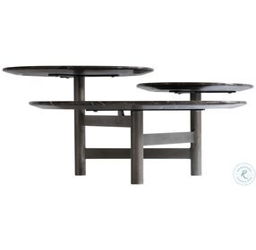 Nez Graphite and Brown Cocktail Table