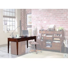 Danforth Brown Executive Leg Home Office Set