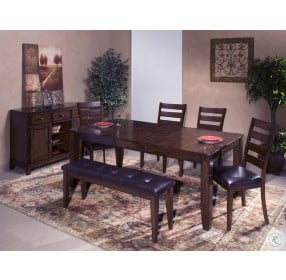 Kona Brushed Rasin Butterfly Leaf Extendable Dining Table